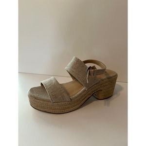 Just Fab Leah Dress Sandals, Natural